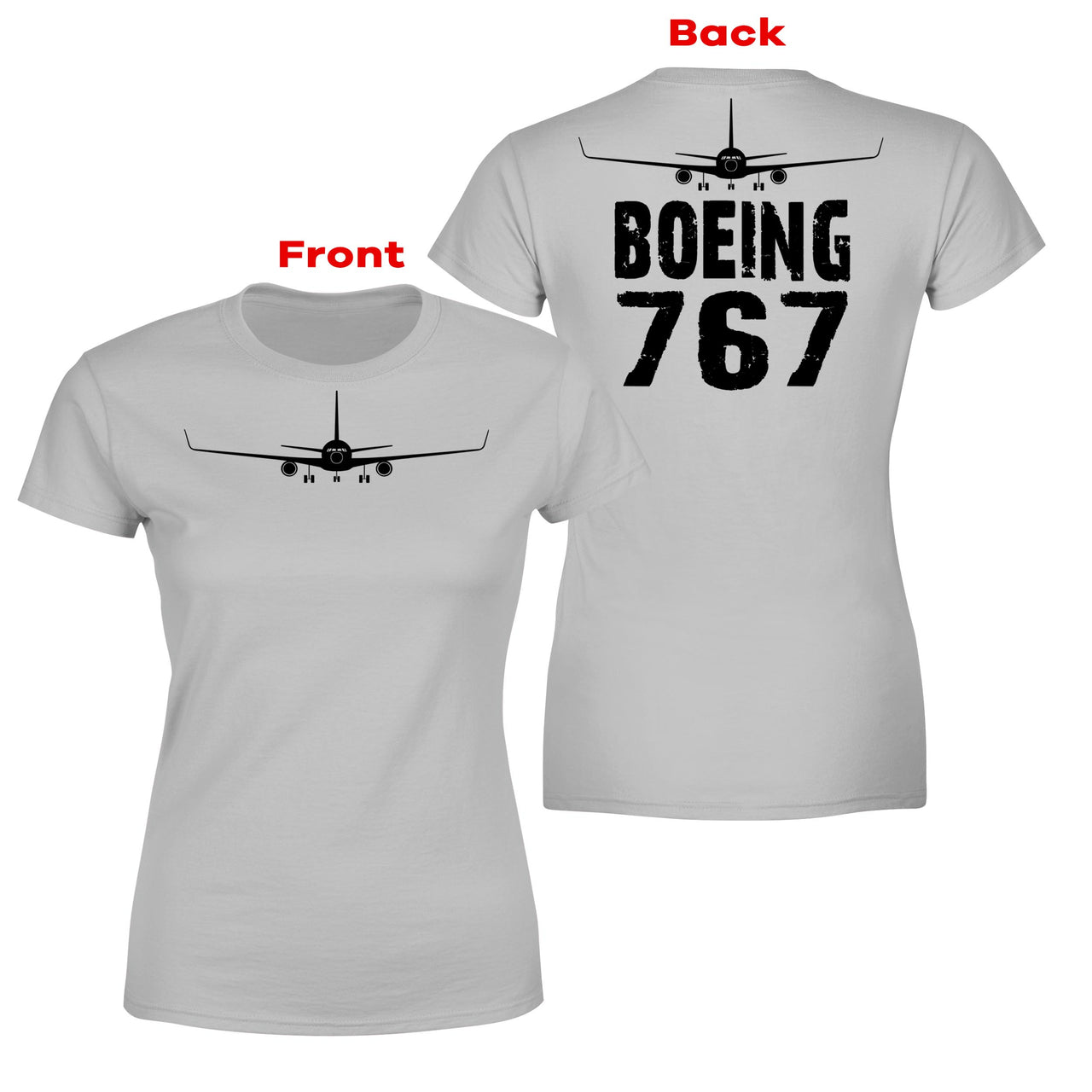 Boeing 767 & Plane Designed Double-Side T-Shirts
