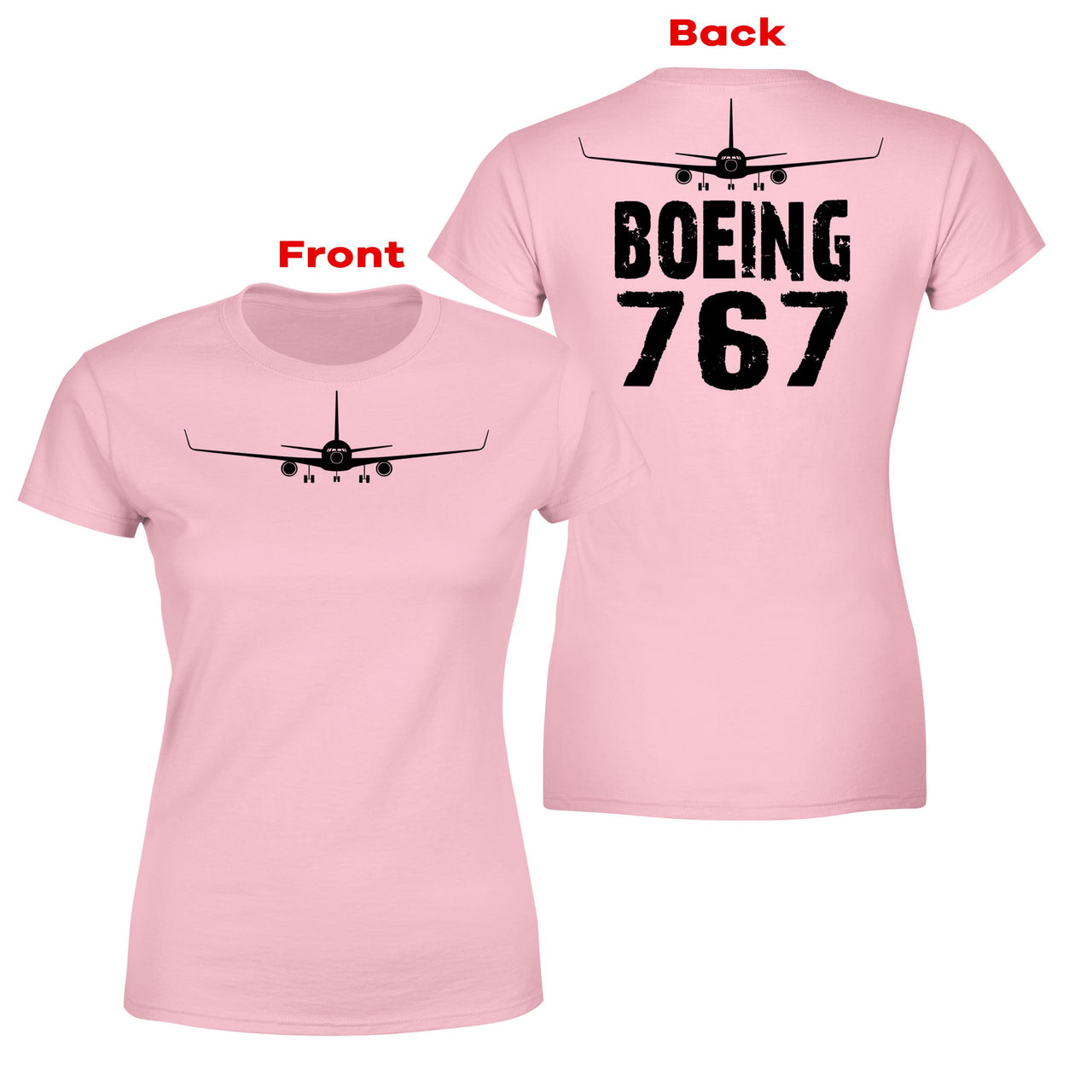 Boeing 767 & Plane Designed Double-Side T-Shirts