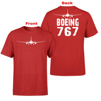 Thumbnail for Boeing 767 & Plane Designed Double-Side T-Shirts
