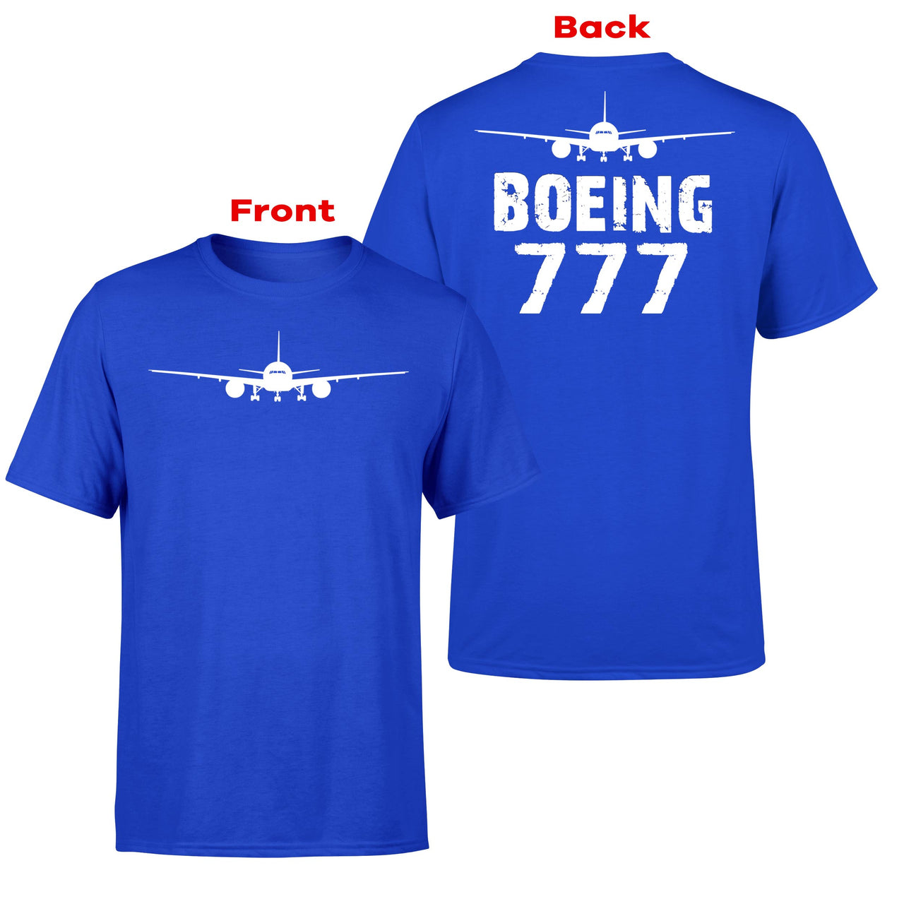 Boeing 777 & Plane Designed Double-Side T-Shirts