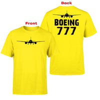 Thumbnail for Boeing 777 & Plane Designed Double-Side T-Shirts