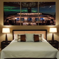 Thumbnail for Boeing 777 Cockpit Printed Canvas Posters (3 Pieces) Aviation Shop 