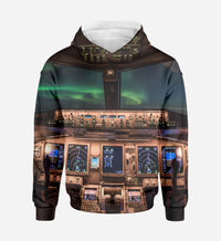 Thumbnail for Boeing 777 Cockpit Printed 3D Hoodies