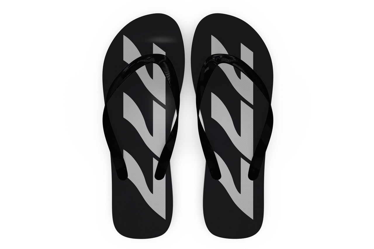 Boeing 777 Text Designed Slippers (Flip Flops)