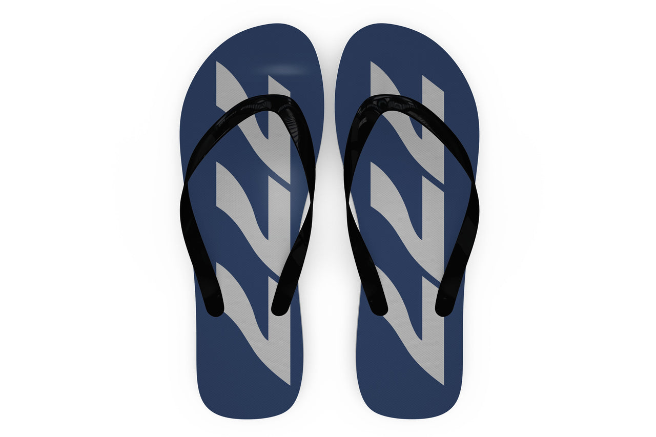 Boeing 777 Text Designed Slippers (Flip Flops)