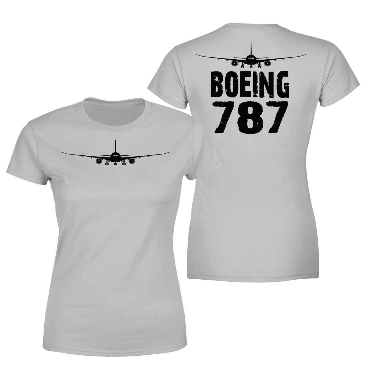 Boeing 787 & Plane Designed Double-Side T-Shirts