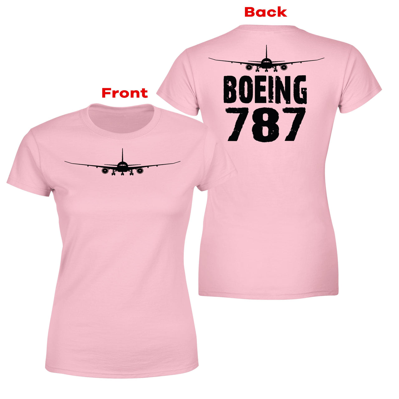 Boeing 787 & Plane Designed Double-Side T-Shirts