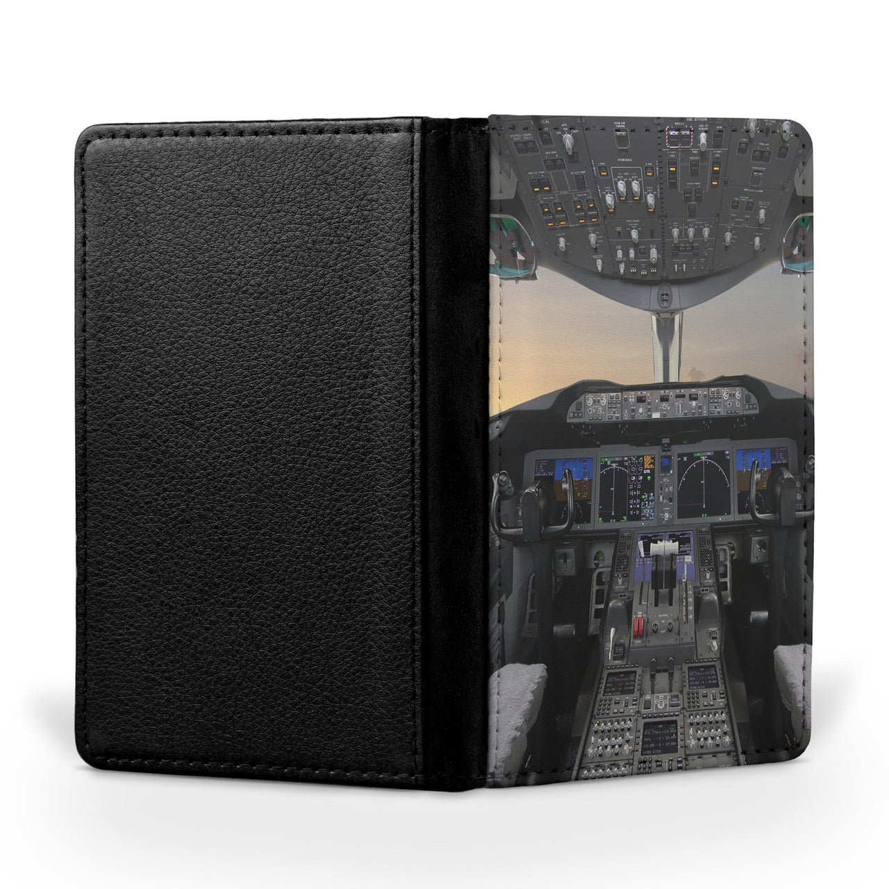 Boeing 787 Cockpit Printed Passport & Travel Cases