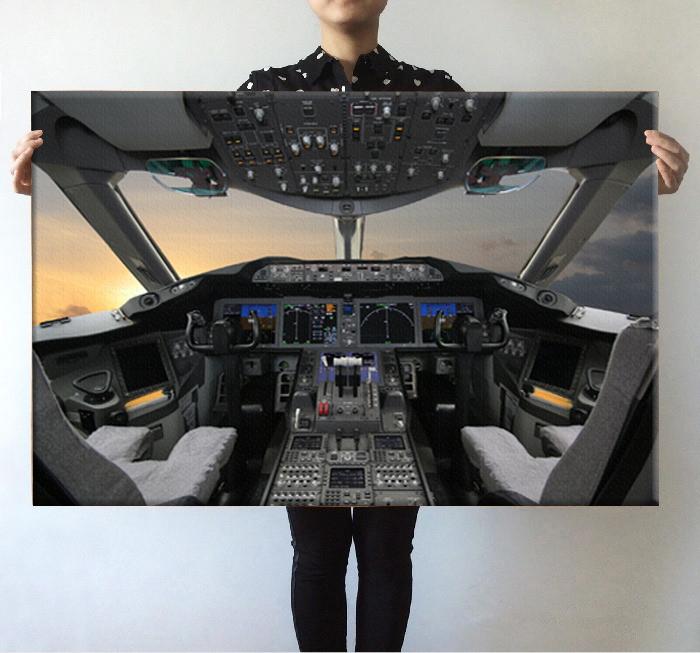 Boeing 787 Cockpit Printed Posters Aviation Shop 
