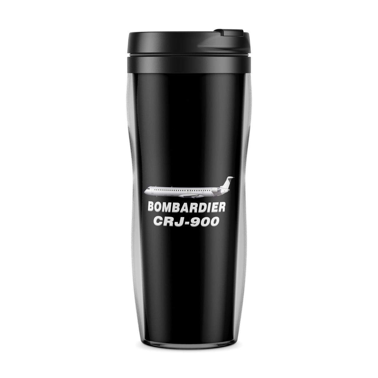 The Bombardier CRJ-900 Designed Plastic Travel Mugs