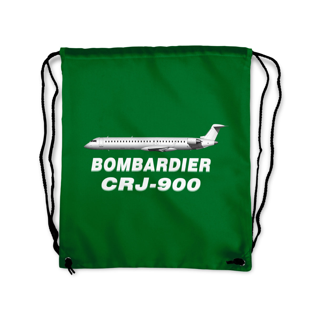 Bombardier CRJ-900 Designed Drawstring Bags