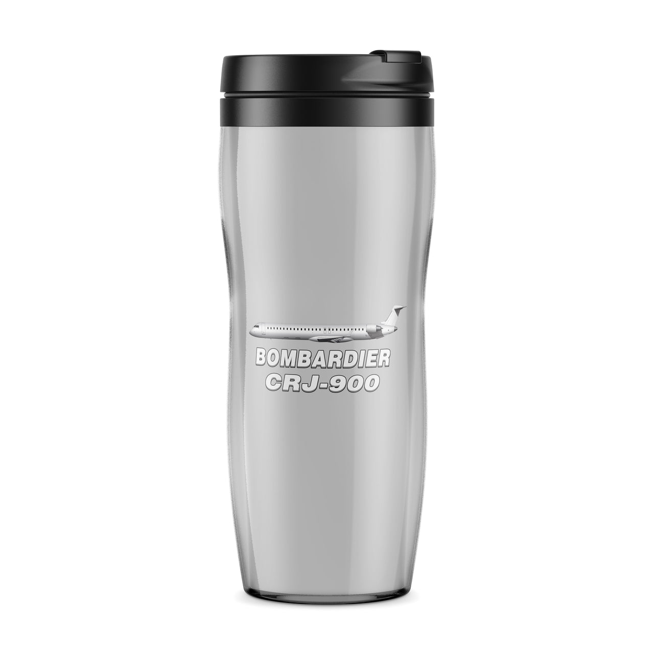 The Bombardier CRJ-900 Designed Plastic Travel Mugs