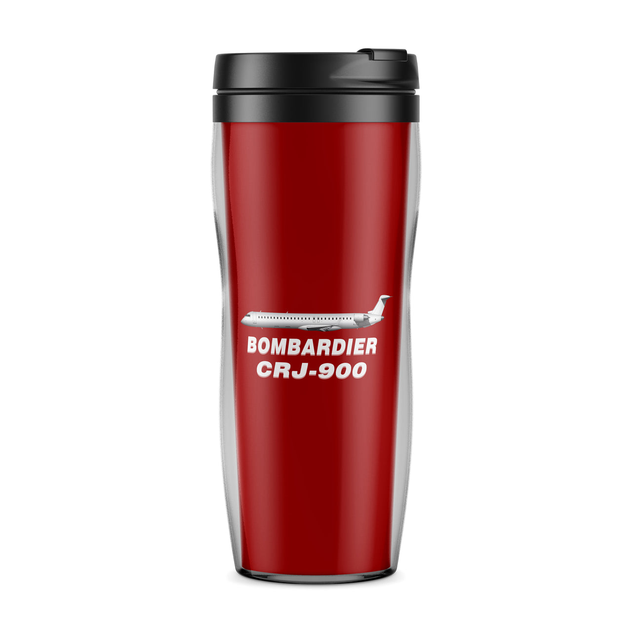 The Bombardier CRJ-900 Designed Plastic Travel Mugs
