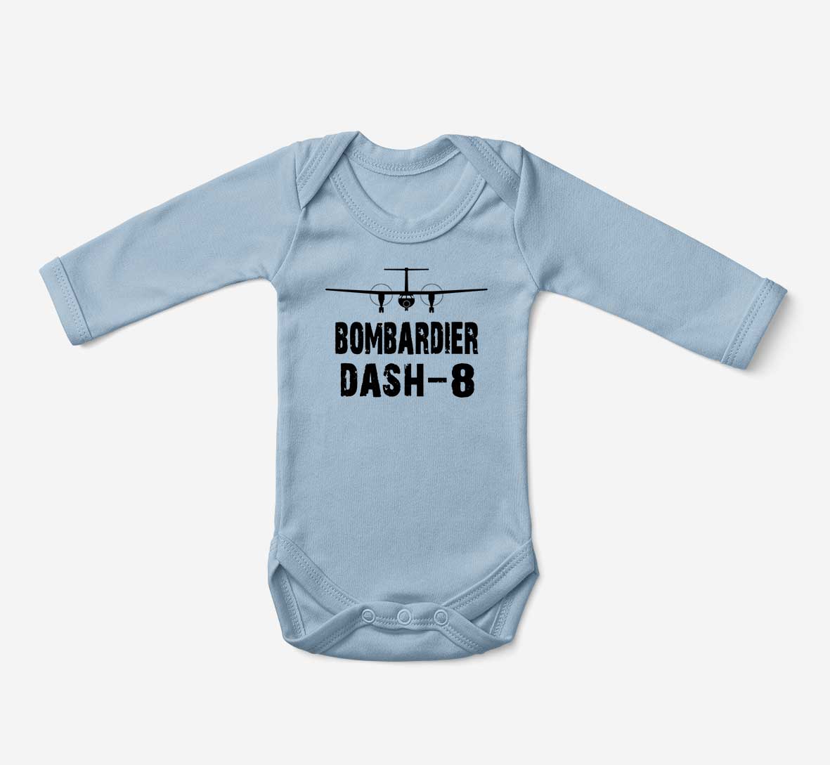 Bombardier Dash-8 & Plane Designed Baby Bodysuits