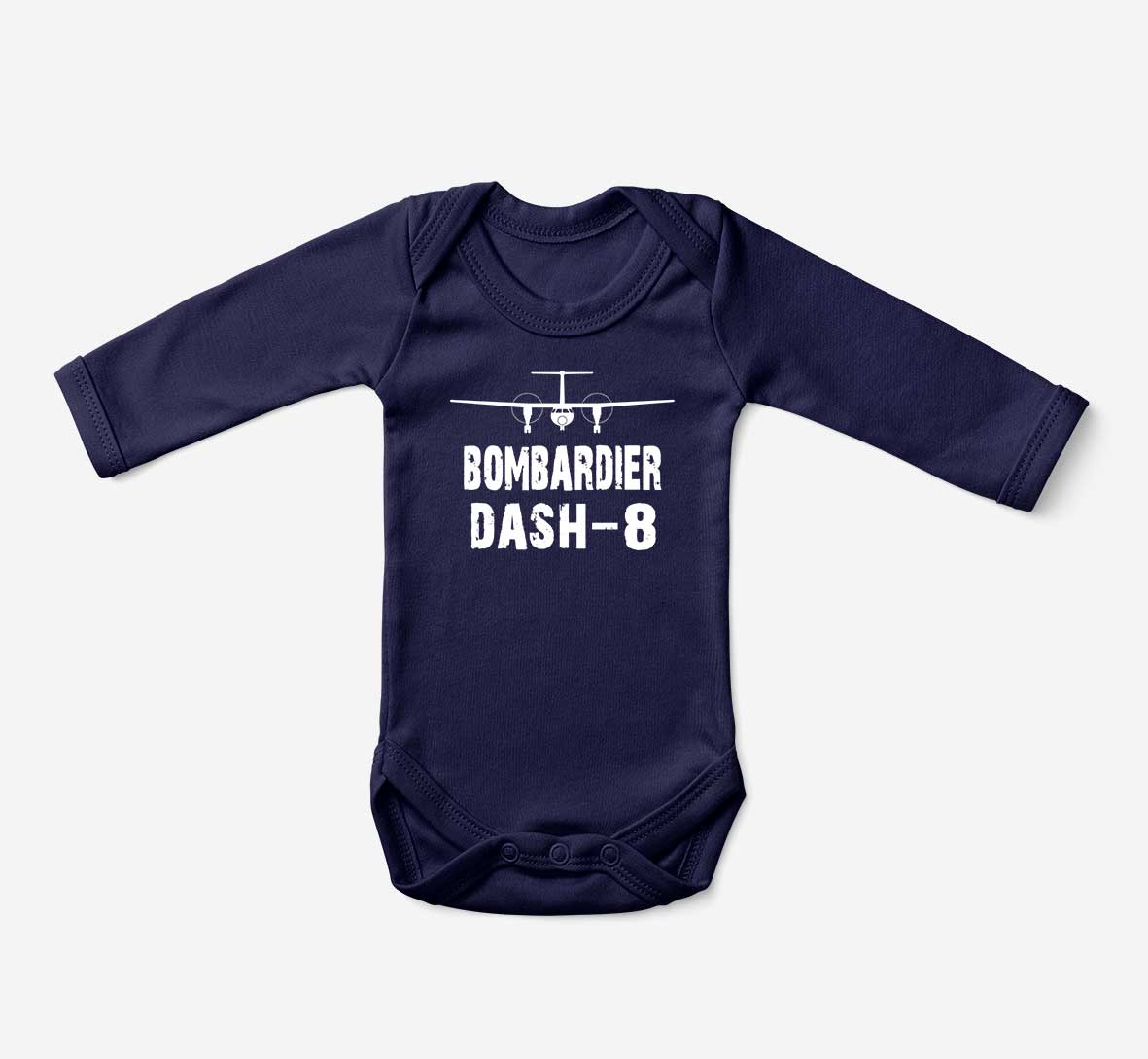 Bombardier Dash-8 & Plane Designed Baby Bodysuits