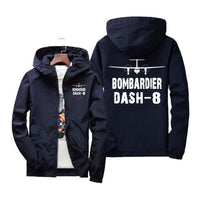 Thumbnail for Bombardier Dash-8 & Plane Designed Windbreaker Jackets