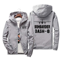 Thumbnail for Bombardier Dash-8 & Plane Designed Windbreaker Jackets