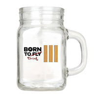 Thumbnail for Born To Drink & 3 Lines Designed Cocktail Glasses