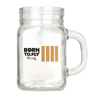Thumbnail for Born To Drink & 4 Lines Designed Cocktail Glasses