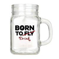 Thumbnail for Born To Drink Designed Cocktail Glasses
