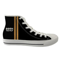 Thumbnail for Born To Fly (2 Lines) Designed Long Canvas Shoes (Men)