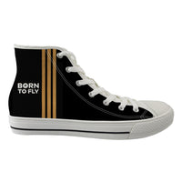 Thumbnail for Born To Fly (3 Lines) Designed Long Canvas Shoes (Men)
