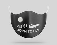 Thumbnail for Born To Fly Designed Face Masks