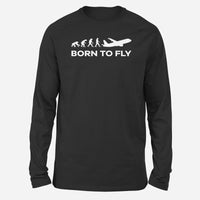 Thumbnail for Born To Fly Designed Long-Sleeve T-Shirts