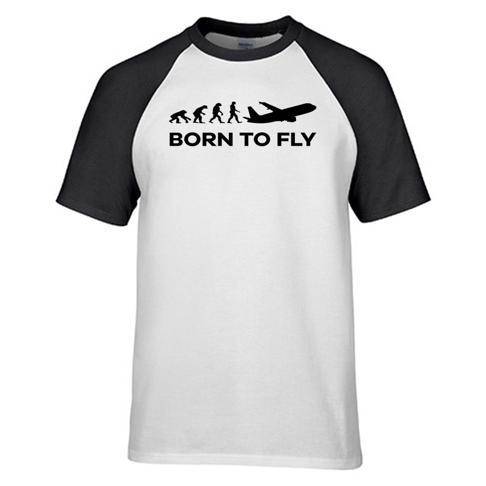Born To Fly Designed Raglan T-Shirts