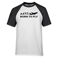 Thumbnail for Born To Fly Designed Raglan T-Shirts