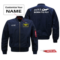 Thumbnail for Born To Fly Designed Pilot Jackets (Customizable)