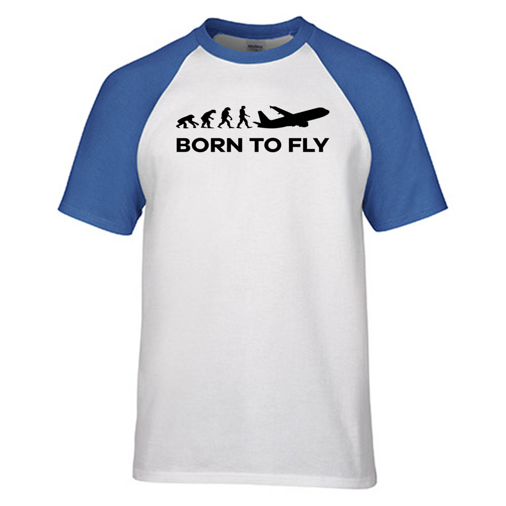 Born To Fly Designed Raglan T-Shirts