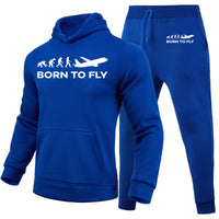 Thumbnail for Born To Fly Designed Hoodies & Sweatpants Set