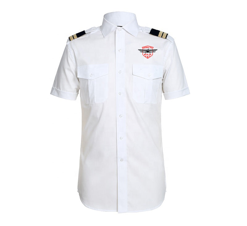 Born To Fly Designed Designed Pilot Shirts