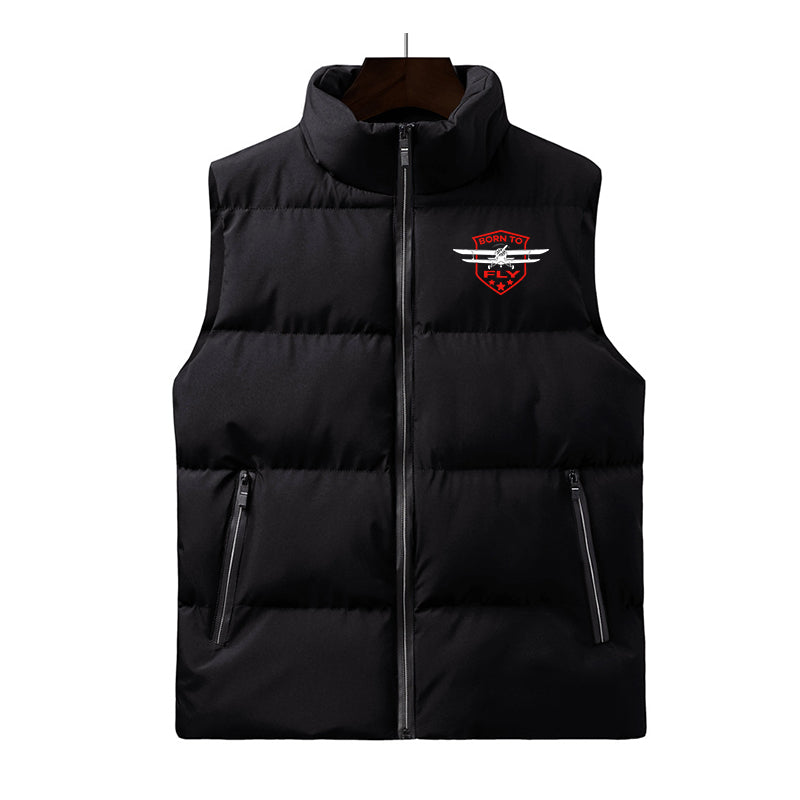 Born To Fly Designed Designed Puffy Vests