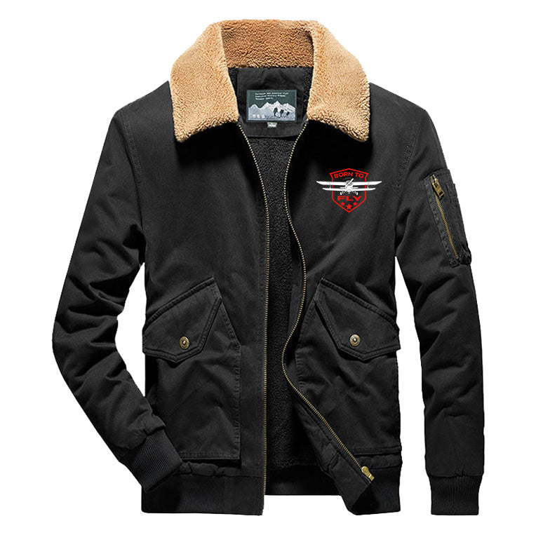 Born To Fly Designed Designed Thick Bomber Jackets