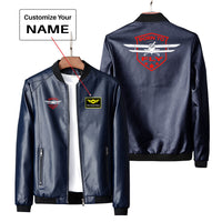 Thumbnail for Born To Fly Designed Designed PU Leather Jackets