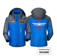 Thumbnail for Born To Fly Designed Designed Thick Winter Jackets