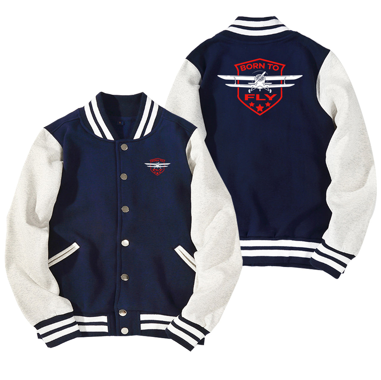 Born To Fly 2 Designed Baseball Style Jackets