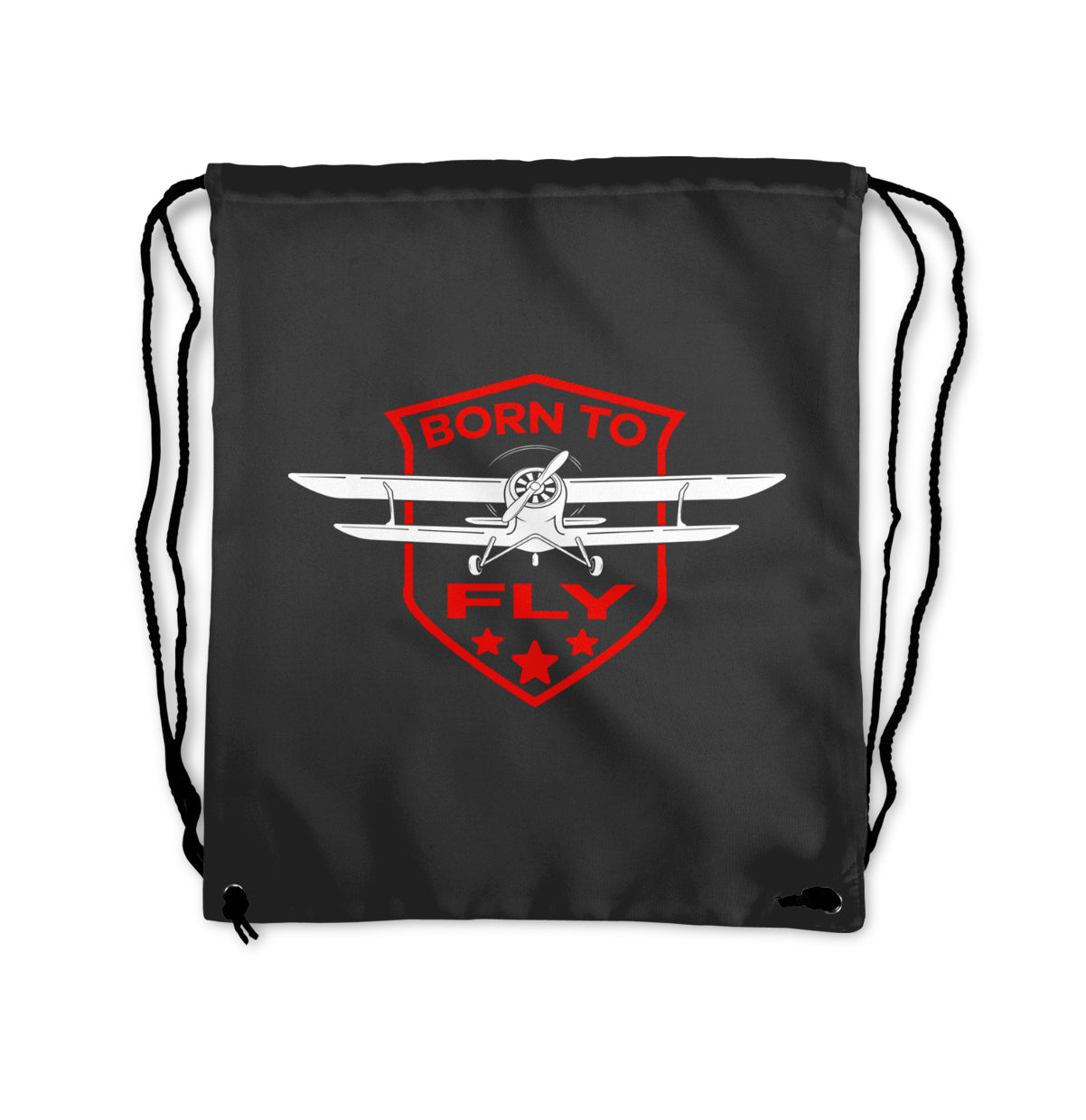 Born To Fly Designed Drawstring Bags