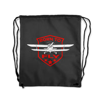 Thumbnail for Born To Fly Designed Drawstring Bags
