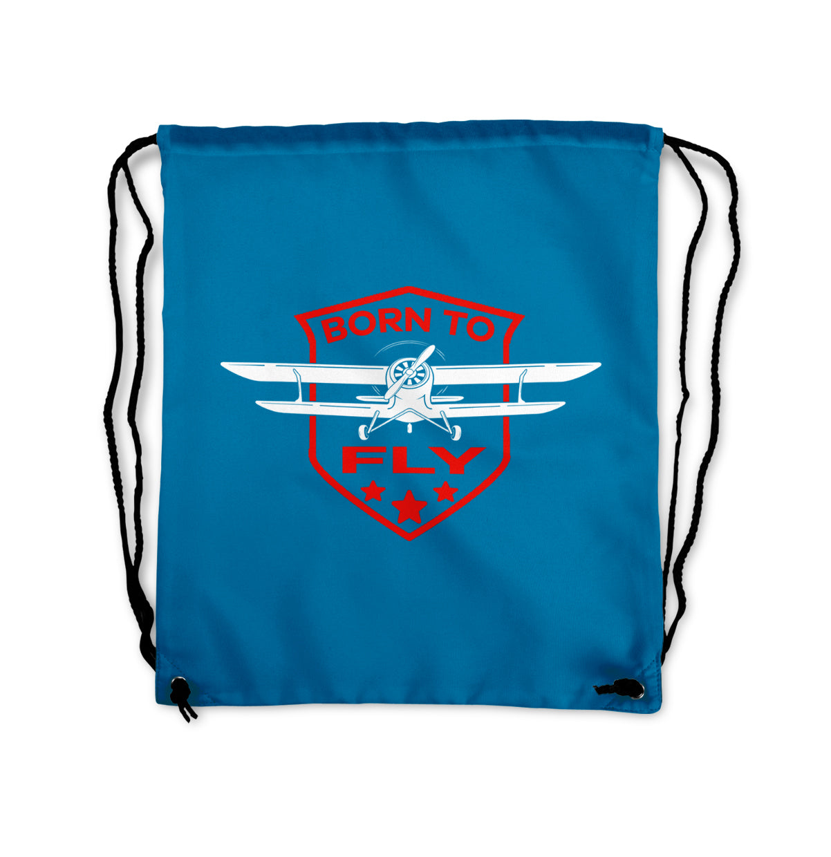 Born To Fly Designed Drawstring Bags