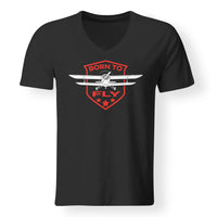 Thumbnail for Born To Fly  Designed V-Neck T-Shirts