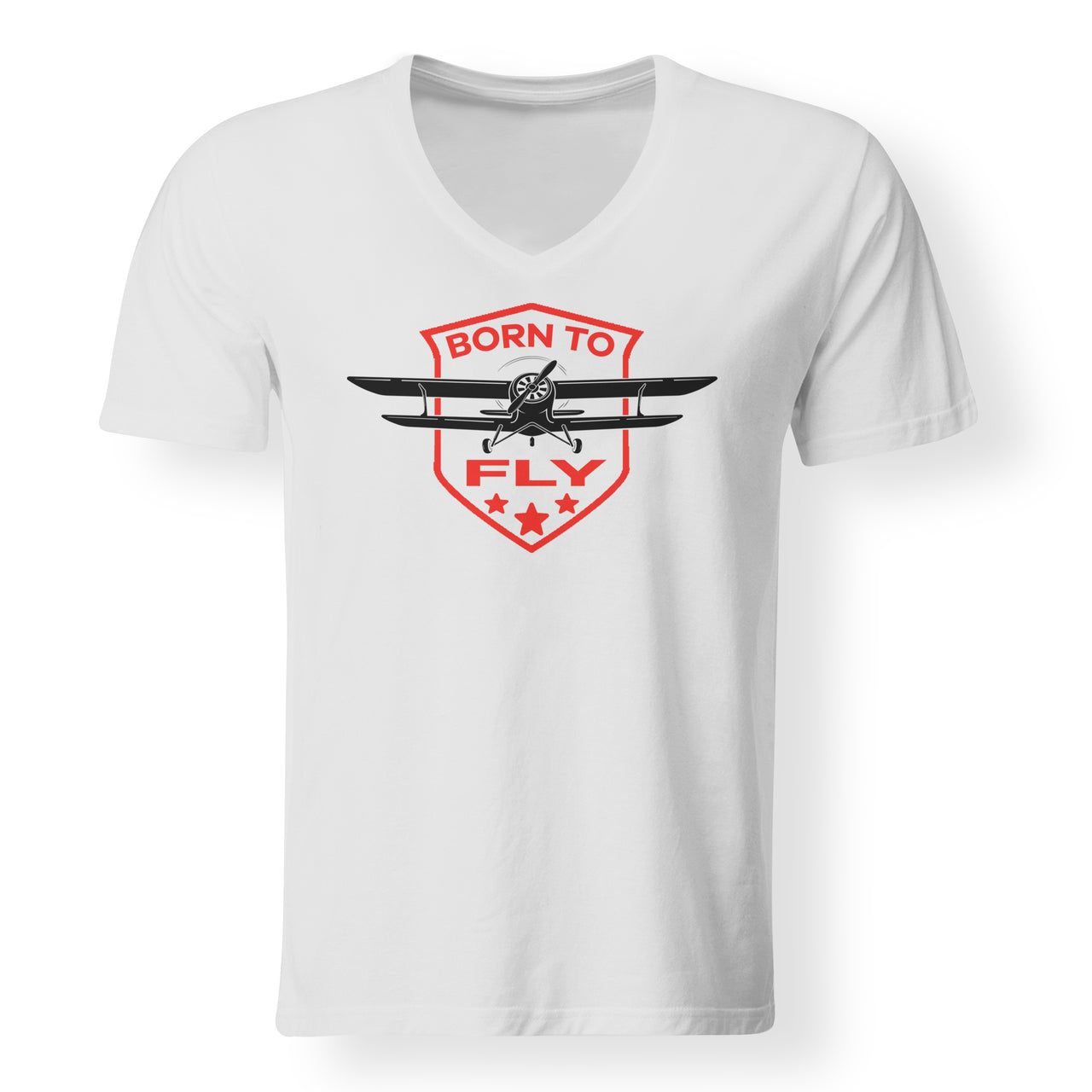 Born To Fly  Designed V-Neck T-Shirts