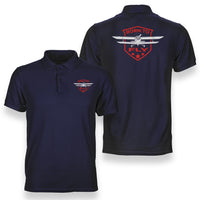 Thumbnail for Born To Fly Designed Designed Double Side Polo T-Shirts
