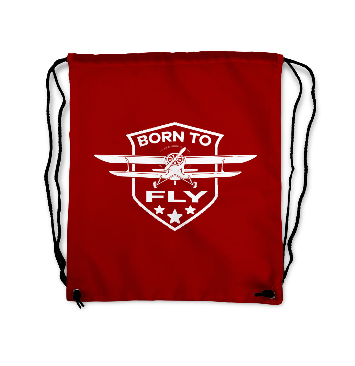 Born To Fly Designed Drawstring Bags