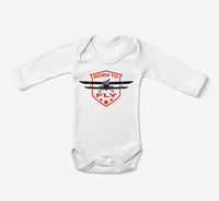 Thumbnail for Special Born To Fly Designed Baby Bodysuits