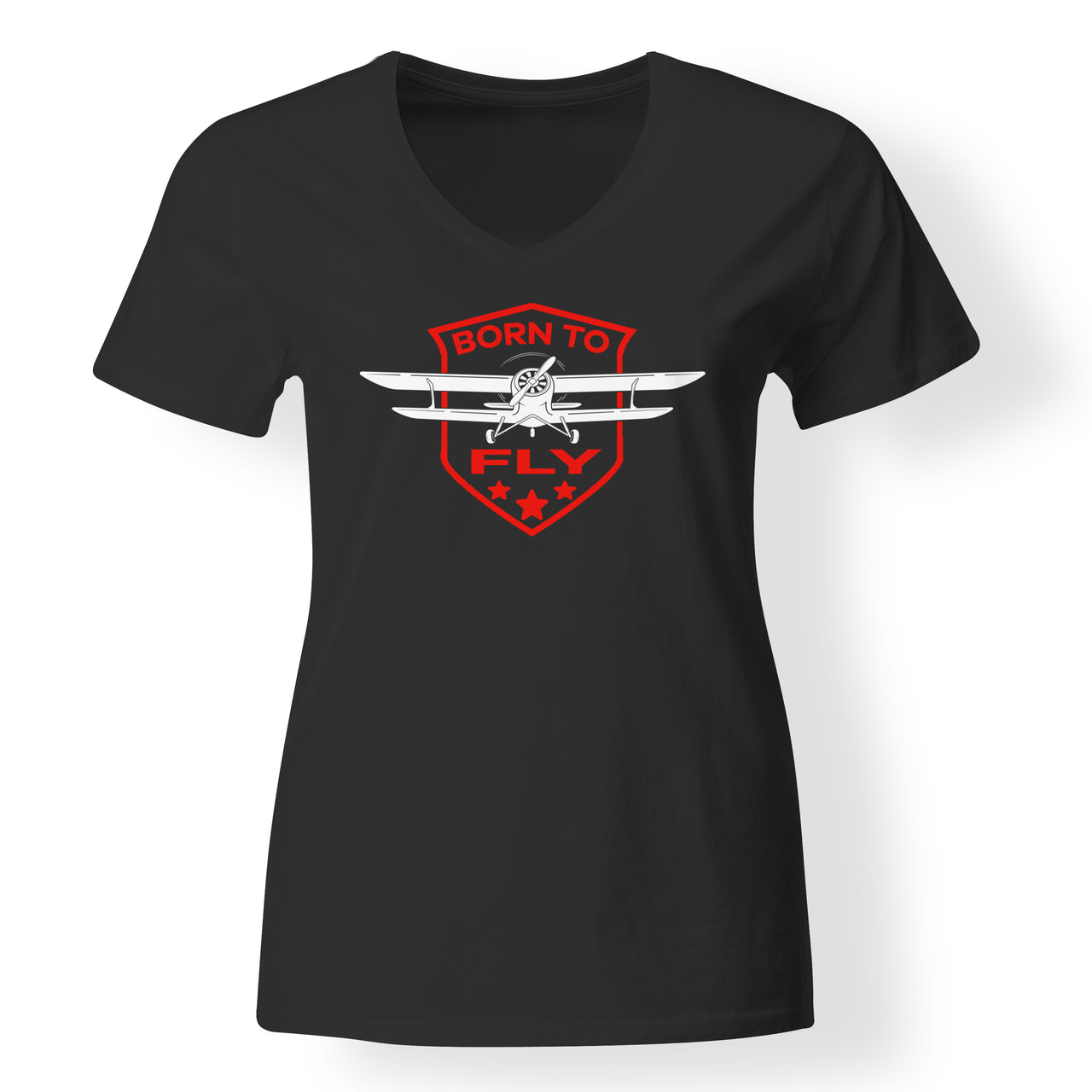 Born To Fly  Designed V-Neck T-Shirts