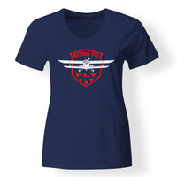 Thumbnail for Born To Fly  Designed V-Neck T-Shirts