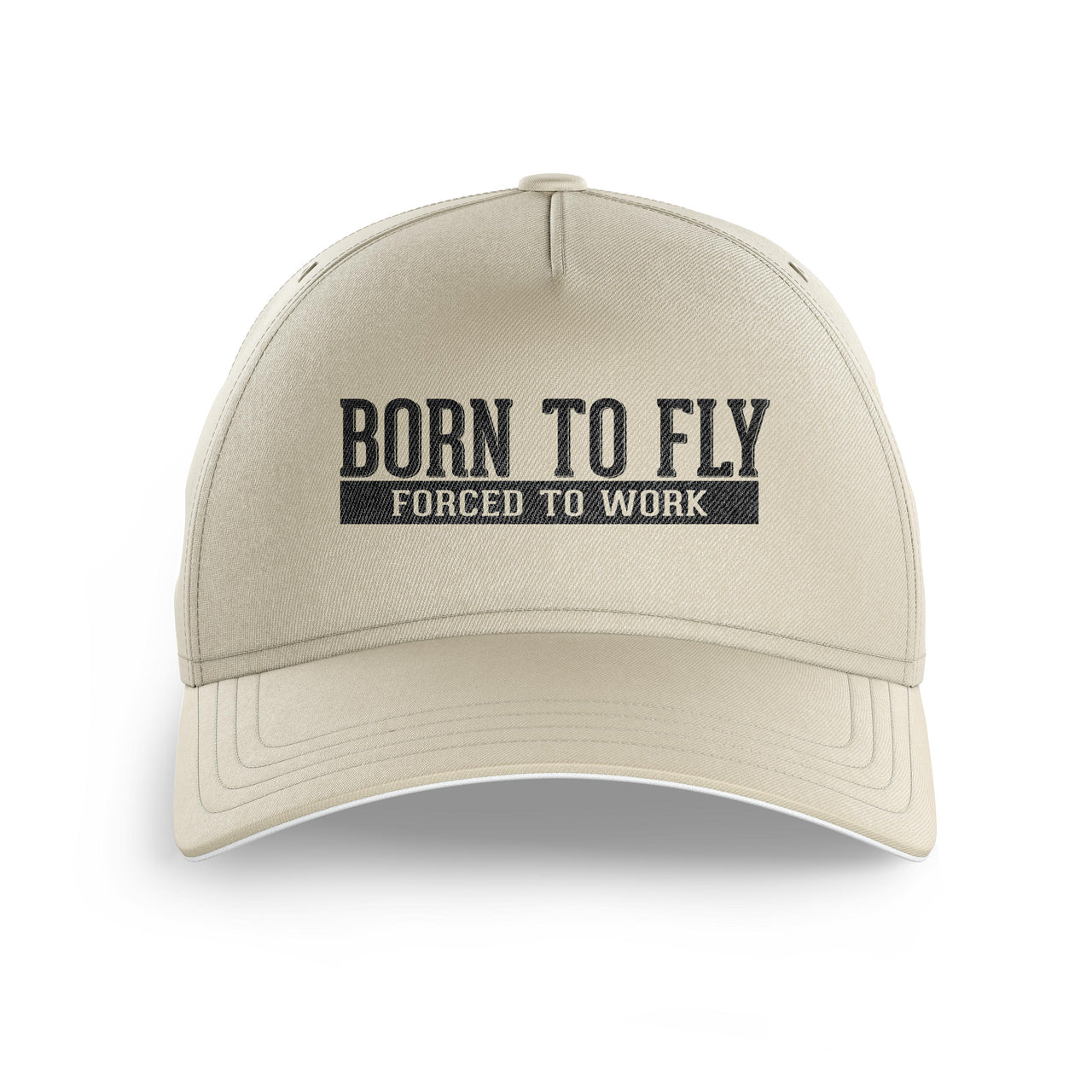 Born To Fly Forced To Work Printed Hats